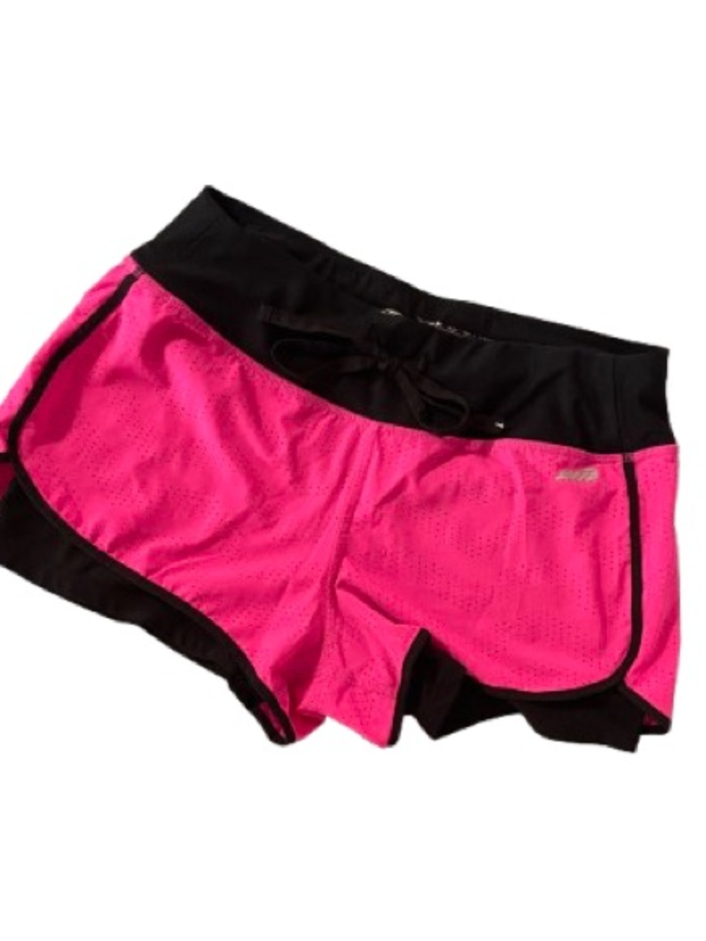 Avia Hot Pink Women’s Athletic Shorts with Black Waistband size S